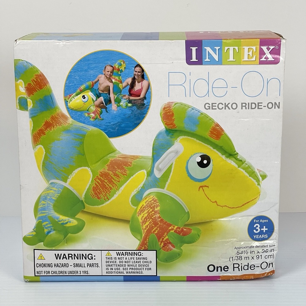 Intex Gecko Inflatable Pool Float Ride On Toy 2012 54.5 x 36 in NIB